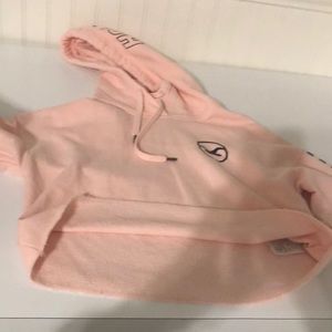 Cropped, graphic hoodie with warm inside. XS.